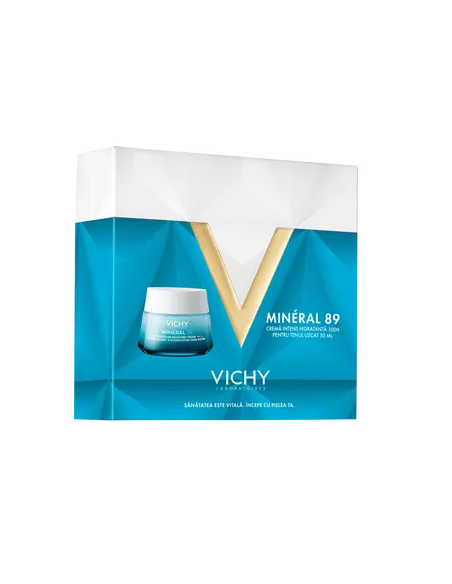 Vichy Pachet Mineral 89 crema intens hidratanta 100H pentru tenul uscat, 50 ml, LAB. PIERRE FABRE FRANTA