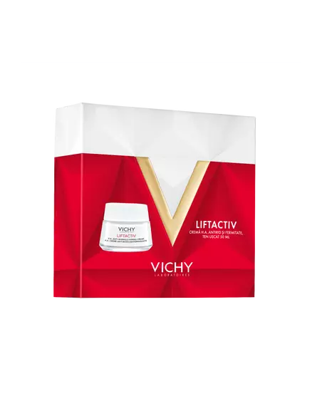 Vichy pachet liftactiv crema H.A. de zi antirid si fermitate pentru ten uscat, 50 ml, LAB. PIERRE FABRE FRANTA