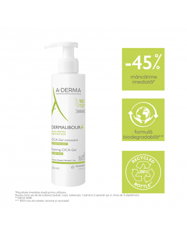 A-Derma Dermalibour+ Cica gel spumant...