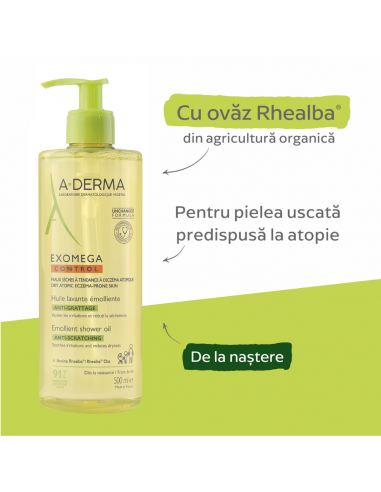 A-Derma Exomega control ulei de dus, 750 ml,...