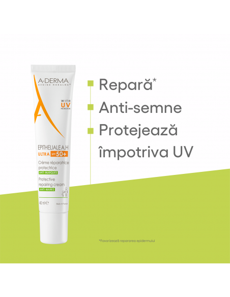 Crema reparatoare Epitheliale AH Ultra, A-Derma, 40 ml, LAB. PIERRE FABRE FRANTA