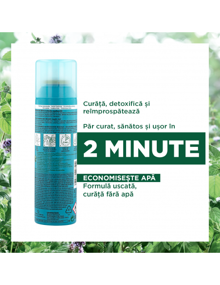 Klorane sampon uscat cu menta, 150 ml, LAB. PIERRE FABRE FRANTA