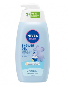 Nivea baby gel de dus par si corp, 500 ml, BEIERSDORF...