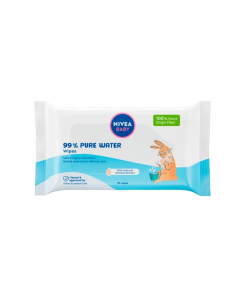 Nivea baby servetele pure water, 57 bucati, BEIERSDORF...