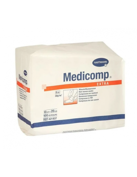 Medicomp comprese extra nesterile 10 × 20 cm, 100 bucăți