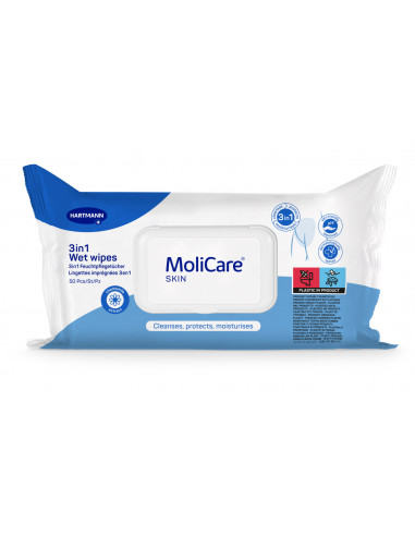 Molicare skin servetele umede - servetele umede pentru igiena, 50 bucati,  PAUL HARTMANN AG