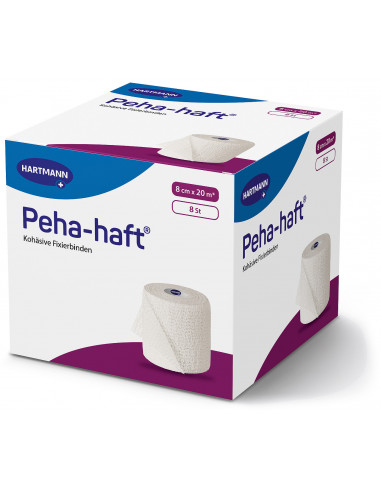 Peha-haft 8 cm x 20 m - bandaj elastic de fixare, o bucata, PAUL HARTMANN AG