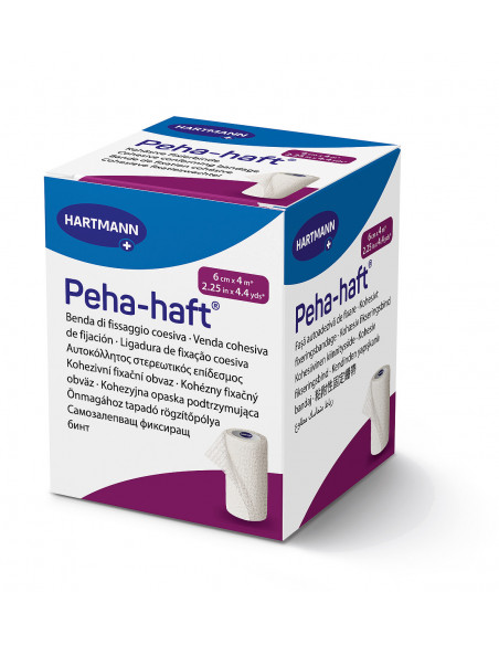 Peha-Haft 6 cm × 4 m – bandaj elastic de fixare, 1 buc – Paul Hartmann AG