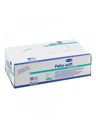 Peha-soft manusi din latex nepudrate marime M, 100 bucati, PAUL HARTMANN AG