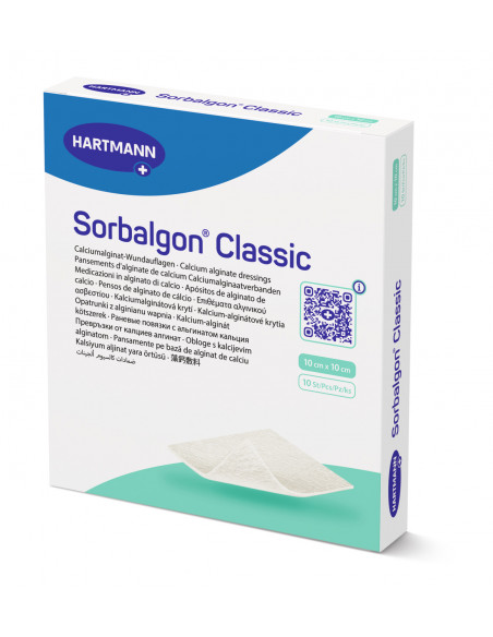 Sorbalgon 10 x 10 cm  - pansament din alginat de calciu, 10 bucati, PAUL HARTMANN AG