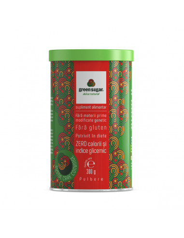 Green sugar pulbere, 300g, Lab. Remedia Romania
