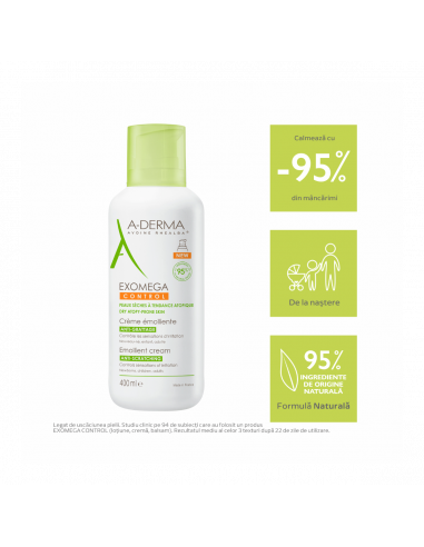 A-Derma Exomega Control crema emolienta, 400ml,...