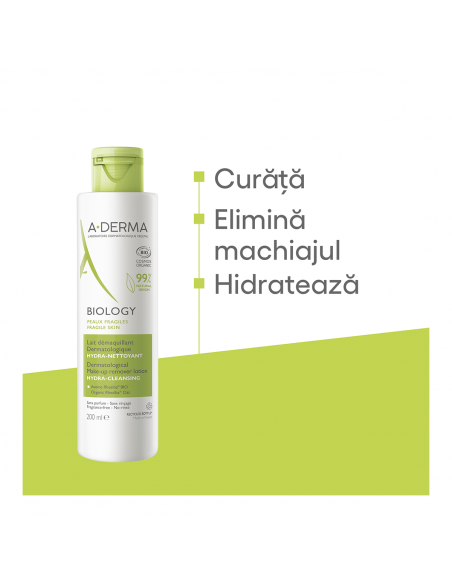 A-Derma Biology lapte demachiant hidratant, 200 ml, Lab. Pierre Fabre Franta