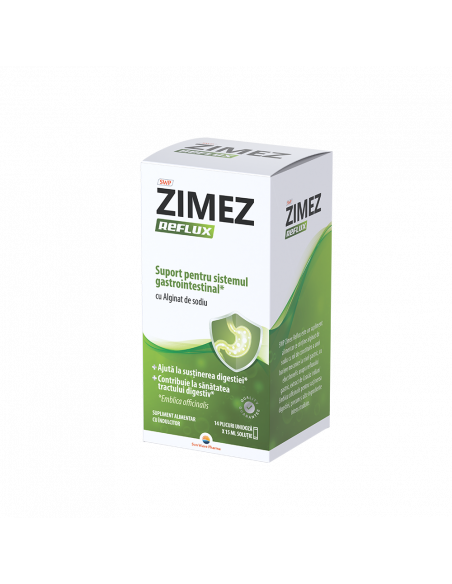Sun Wave Pharma Zimez Reflux 14 plicuri × 15 ml soluție