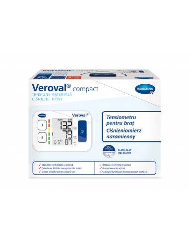 Veroval® compact BPU 22 tensiometru pentru brat , o bucata, PAUL HARTMANN