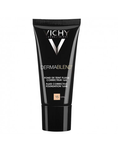 Dermablend Fond De Ten Fluid Corector (Pigmentare, Roseata, Cearcane) Nuanta 15 Opal, 30Ml, Vichy