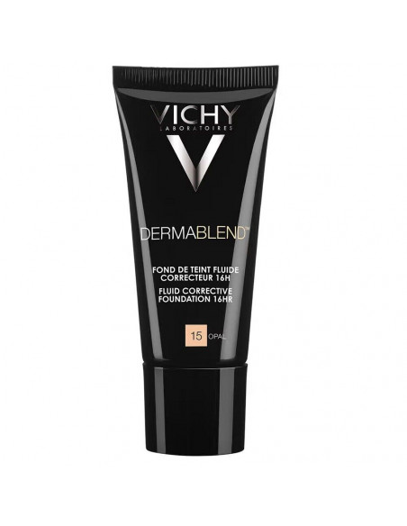 Dermablend Fond De Ten Fluid Corector (Pigmentare, Roseata, Cearcane) Nuanta 15 Opal, 30Ml, Vichy