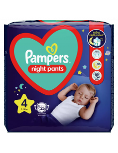 Pampers nr 4 night pants, 25 bucati
