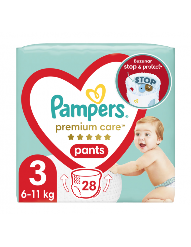 Pampers nr 3 premium care pants, 28 bucati