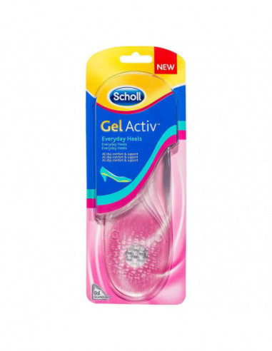 Scholl branturi gel activ everyday heels, 2 bucati (pentru pantofi cu toc mai mic de 5.5 cm)