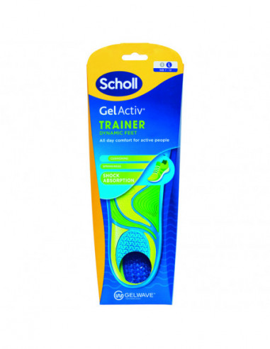 Scholl branturi gel activ trainer - marimea L, 2 bucati