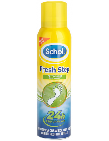 Scholl fresh step - spray antiperspirant pentru picioare, 150 ml
