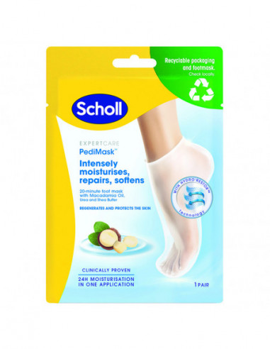 Scholl masca pentru picioare tratament intensiv, 2 bucati