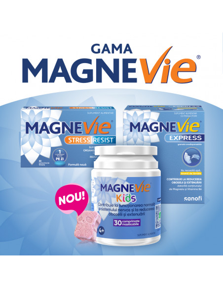 MagneVie Kids, 30 comprimate masticabile