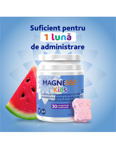 MagneVie Kids, 30 comprimate masticabile