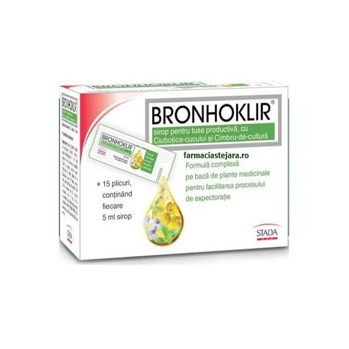 Bronhoklir Sirop tuse prod 5ml x 15pl