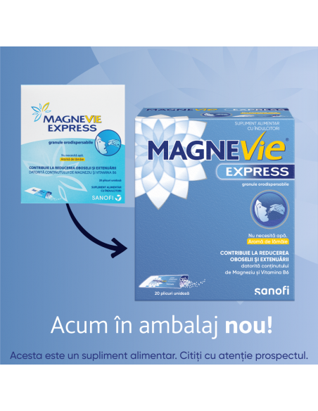 MagneVie Express, granule orodispersabile, 20 plicuri