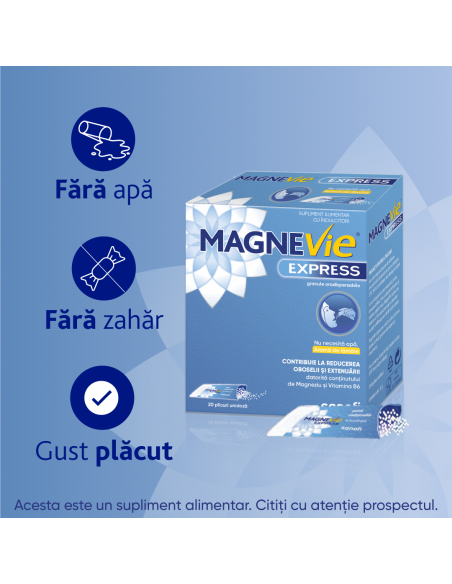 MagneVie Express, granule orodispersabile, 20 plicuri