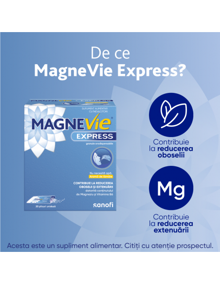MagneVie Express, granule orodispersabile, 20 plicuri