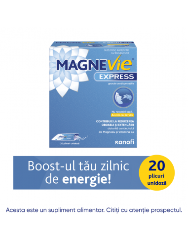 MagneVie Express, granule orodispersabile, 20 de plicuri, Opella
