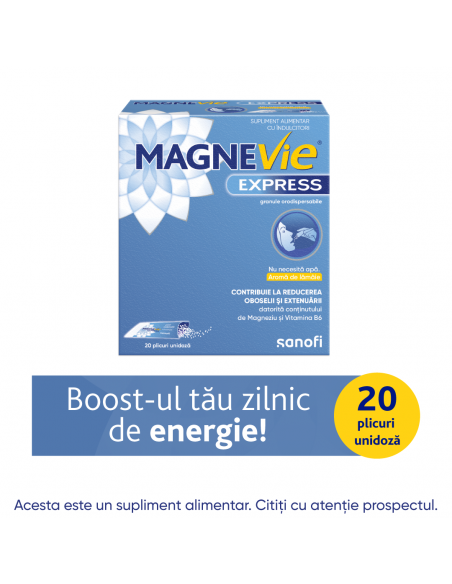 MagneVie Express, granule orodispersabile, 20 plicuri