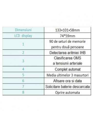 Tensiometru automat de brat cu adaptor RJA00,...