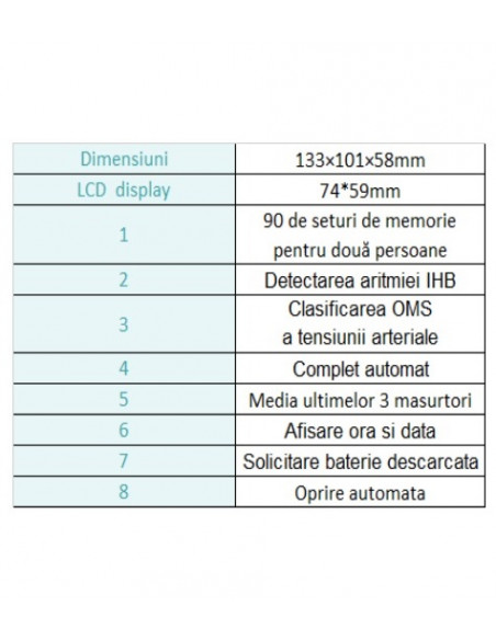 Tensiometru automat de brat cu adaptor RJA00, Dr. Pi