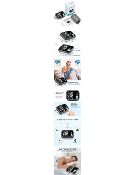 Tensiometru automat de brat cu adaptor RJA00, Dr. Pi