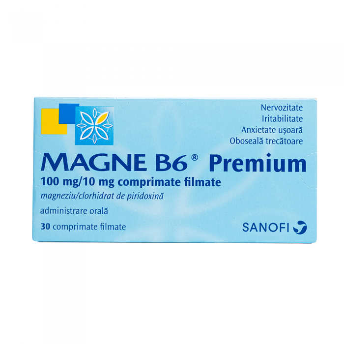 Magne B6 premium x 30cpr filmate, Sanofi Romania S.R.L. - Romania