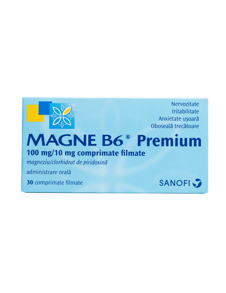 Magne B6 premium x 30cpr filmate, Sanofi Romania S.R.L. - Romania