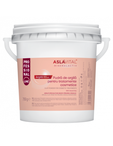 Aslavital Pudra Argila Cosmetica, 750g, Farmec SA