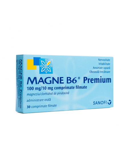 Magne B6 premium x 30cpr filmate, Sanofi Romania S.R.L. - Romania