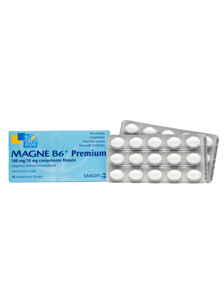 Magne B6 premium x 30cpr filmate, Sanofi Romania S.R.L. - Romania