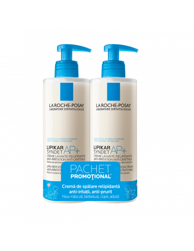 Roche-Posay lipikar syndet ap+ x 400ml 1+1 -70% la al doilea produs, La Roche Posay