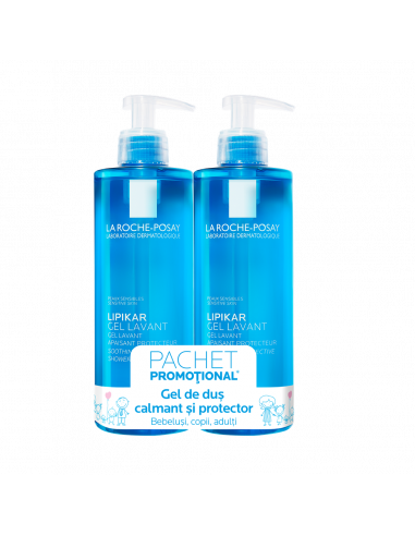 Roche-Posay lipikar gel de spalare copii x 400ml 1+1 -70% la al doilea produs, La Roche Posay