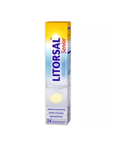 Litorsal senior electroliti, 24 cpr. efervescente, Zdrovit