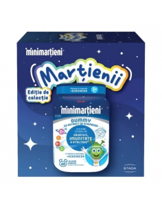 Minimartieni gummy cu echinacea, 60 jeleuri + breloc...
