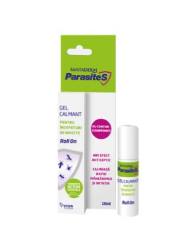 Santaderm parasites gel impotriva intepaturilor de insecte roll-on, 10 ml, Vitalia SA Ploiesti