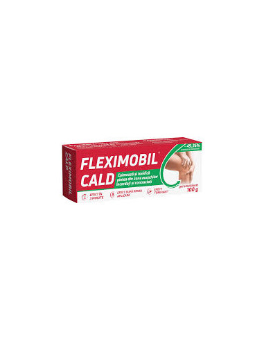 Fleximobil cald gel emulsionat, 100 g, Fiterman Pharma