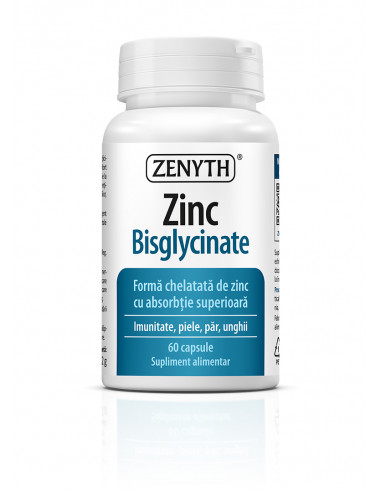 Zinc bisglycinate, 60 cps, Zenyth